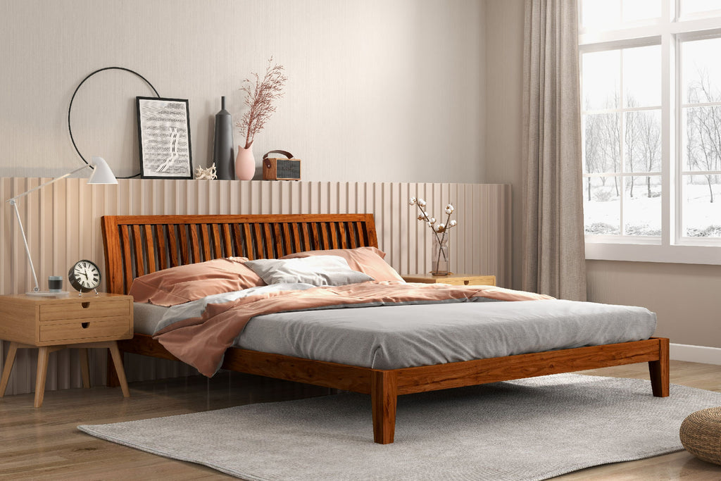 Glamorize Your Master Bedroom With A Solid Bed
