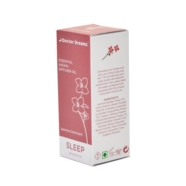Jasmine Fragrance Essential Aroma Oil (Sleep)